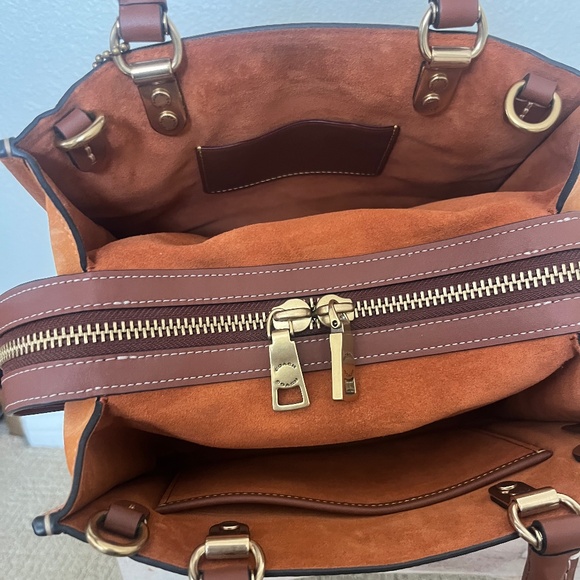 Coach Rogue 25 Brass/Papaya NWT - Picture 7 of 11